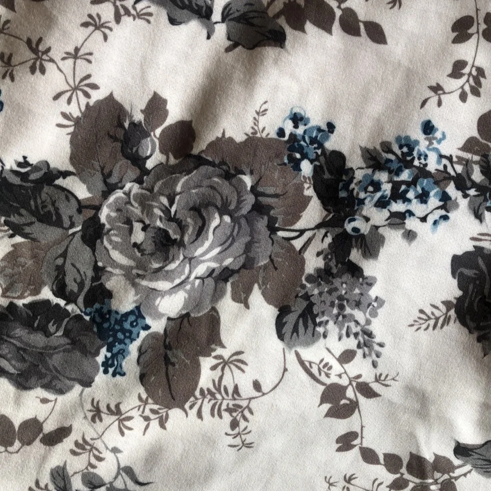 Tom’s Ware Skater Dress White Blue & Grey Floral M - Picture 5 of 6